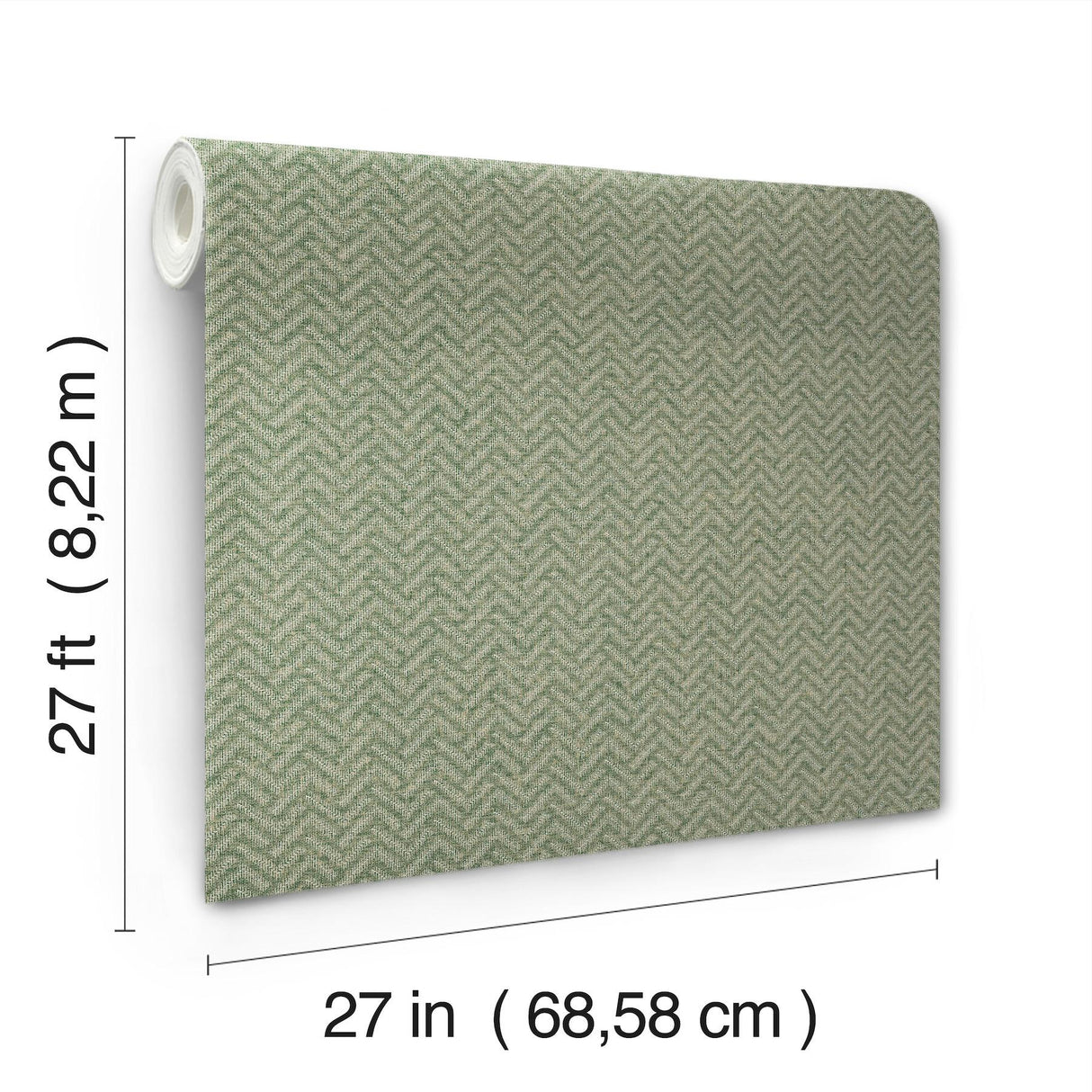 Regent Emerald by Ronald Redding Chevron Wallpaper – York Designer Series MX9673