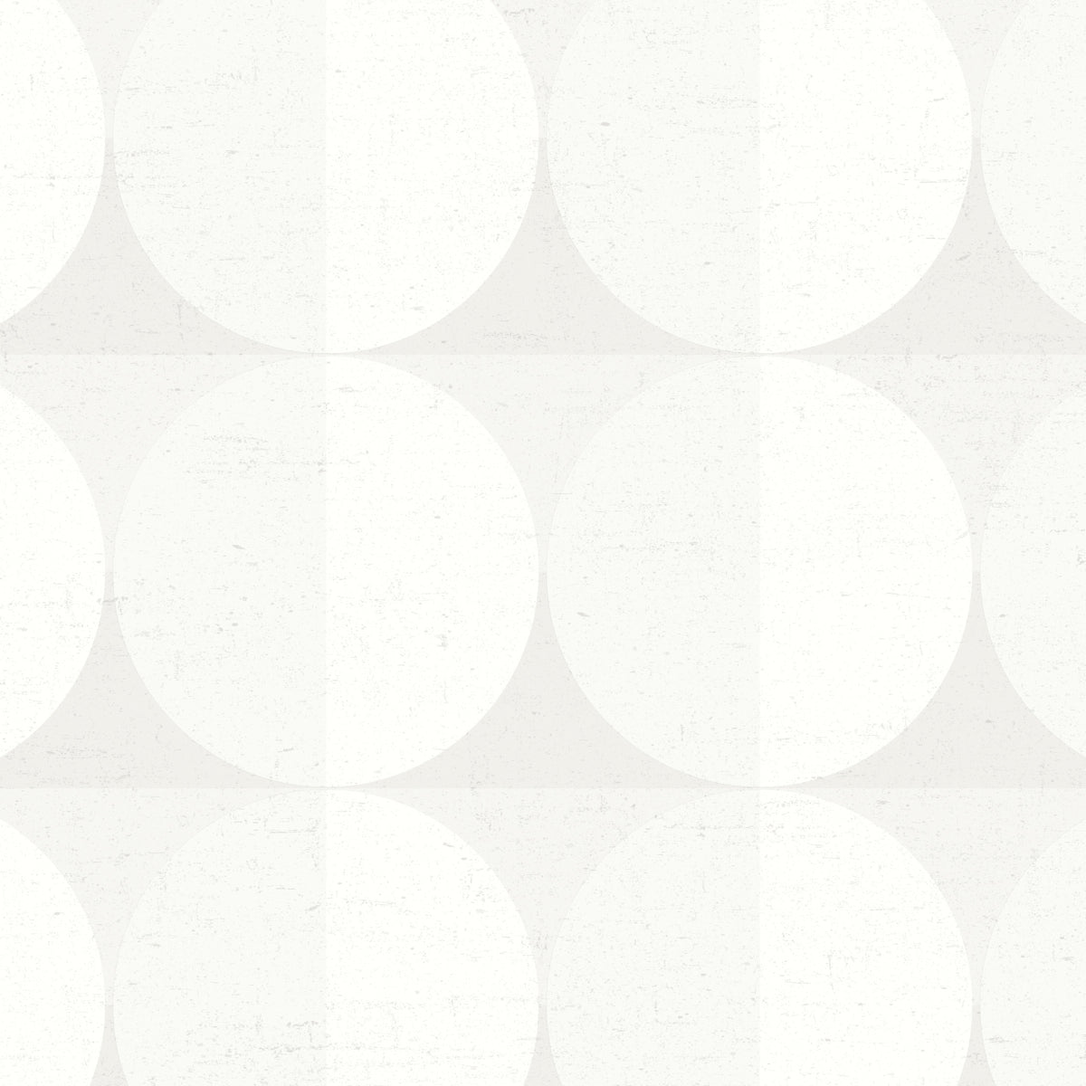 Sahara Moon Pearl geometric wallpaper by Boråstapeter for Schumacher, featuring a subtle moon-in-square mod pattern in soft white and pearl tones.