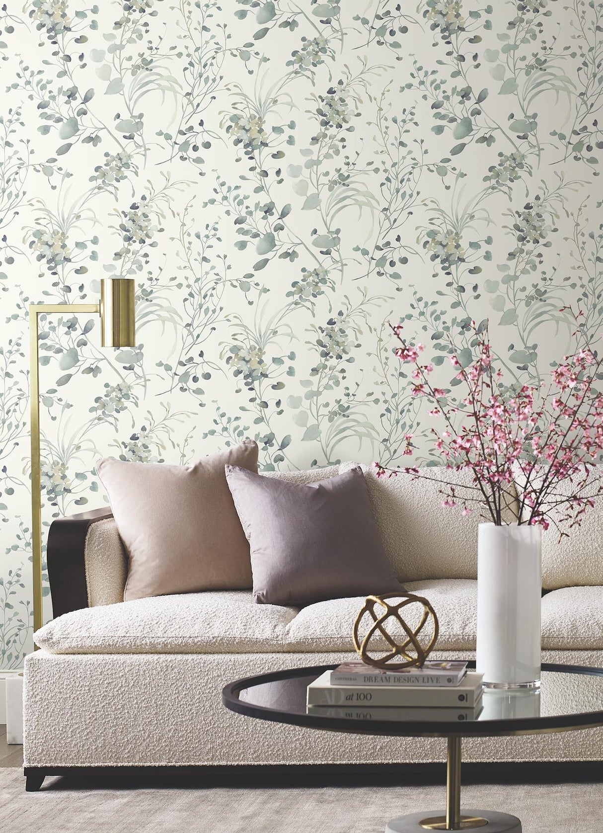 Spring Whispers Moss by Candice Olson Botanical Wallpaper – York Designer Series DF3344