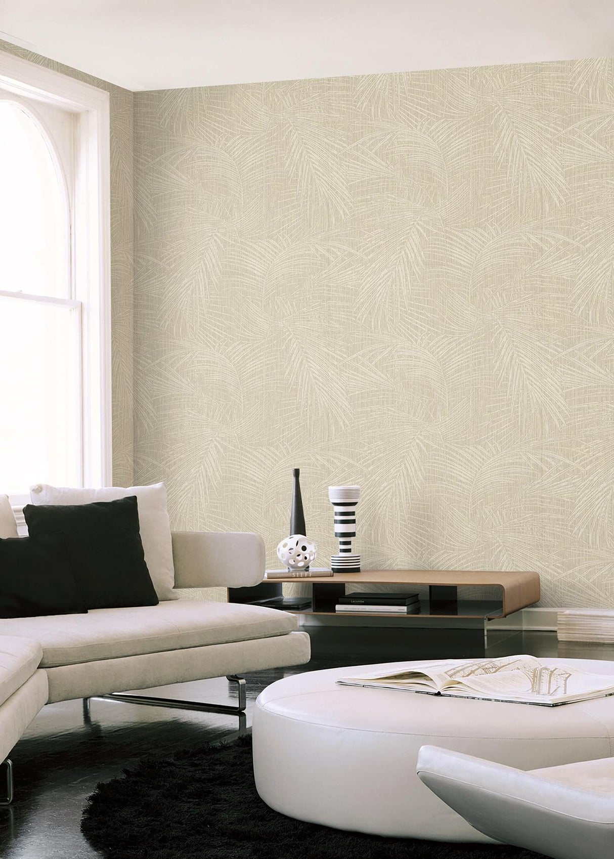Della Palm Shell by York Wallcoverings Tropical Wallpaper – York Wallcoverings SI50611