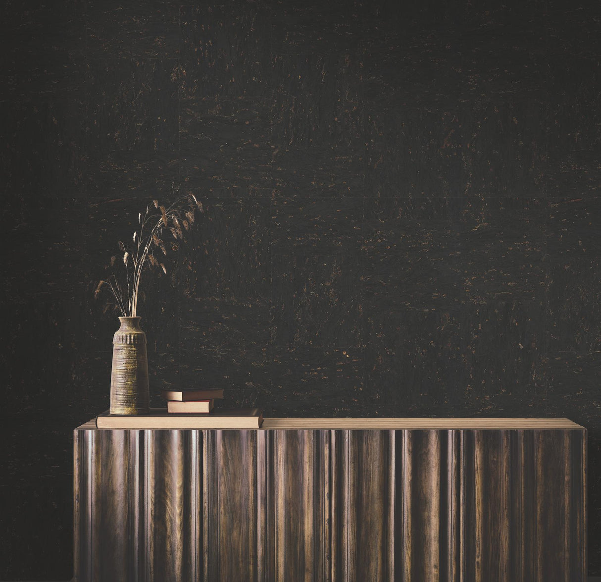 Caldera Cork Black by Ronald Redding Cork Wallpaper – York Designer Series GRL88370