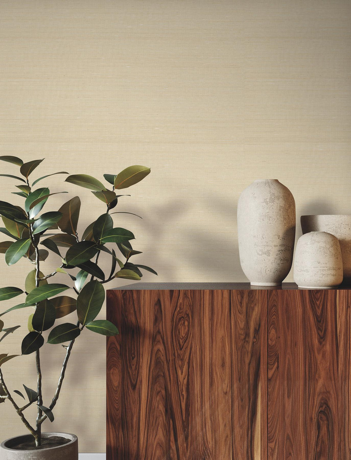 Fine Abaca Shell by Ronald Redding Grasscloth Wallpaper – York Designer Series YGL7051
