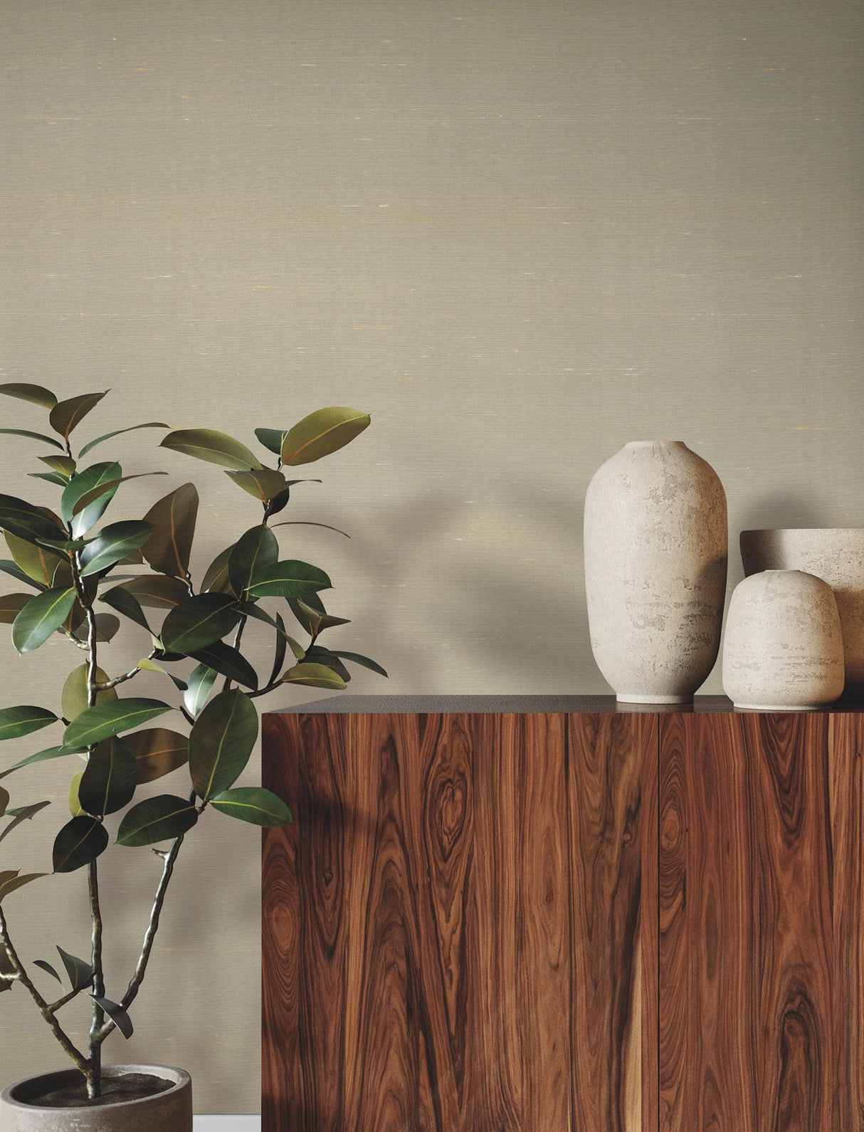 Silk Road Celadon by Ronald Redding Silk Weave Wallpaper – York Designer Series YGL7087