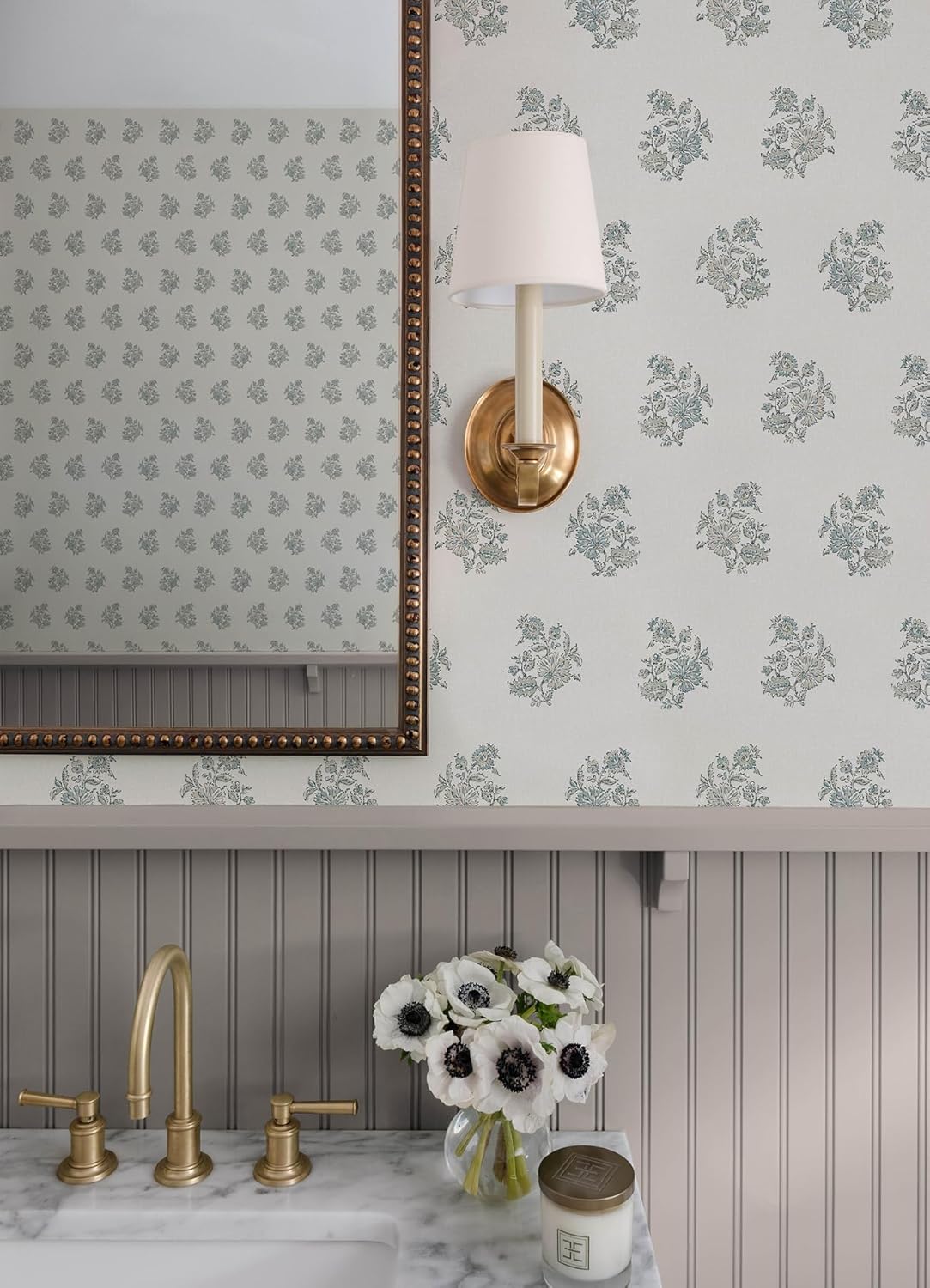 Overbrook Sage by Erin Gates Bouquet Toss Wallpaper – A-Street Prints AST6359
