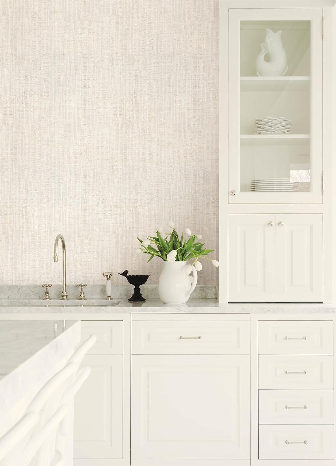 Rattan Ivory Weave by Advantage Texture Wallpaper- Brewster Home Fashions 4168-17736