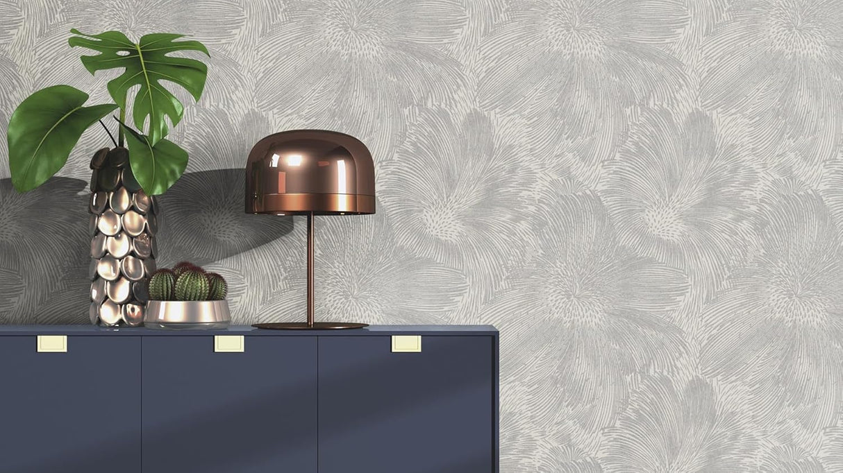 Purser Grey by Rasch Abstract Wallpaper- Brewster Home Fashions RH509250