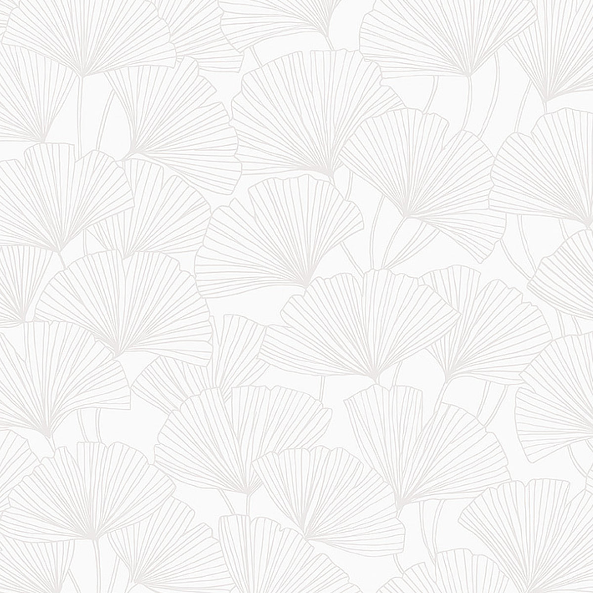 Ginkgo wallpaper in pearl by Boråstapeter for Schumacher, featuring delicate ginkgo leaves in a subtle, sophisticated pattern.