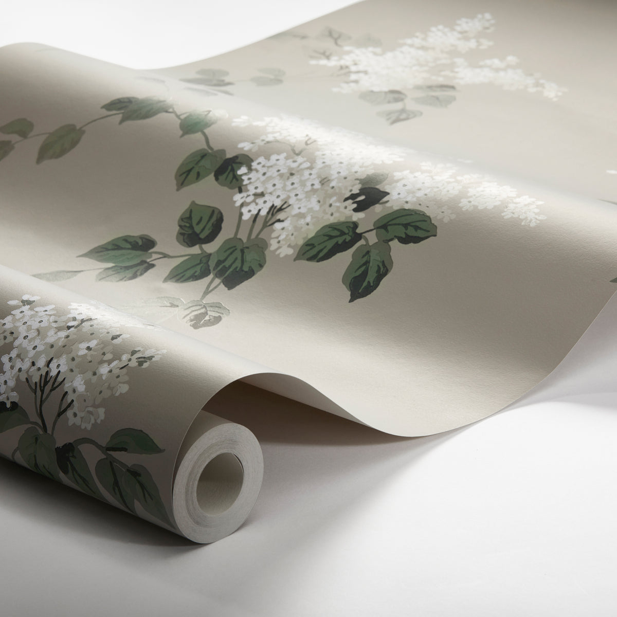 Lilacs Grisaille by Boråstapeter Floral Wallpaper – Schumacher 7667