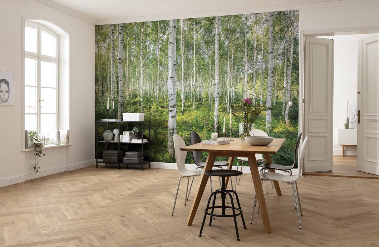 Sunny Day Green Scenic Trees Wall Mural - Komar 8-744
