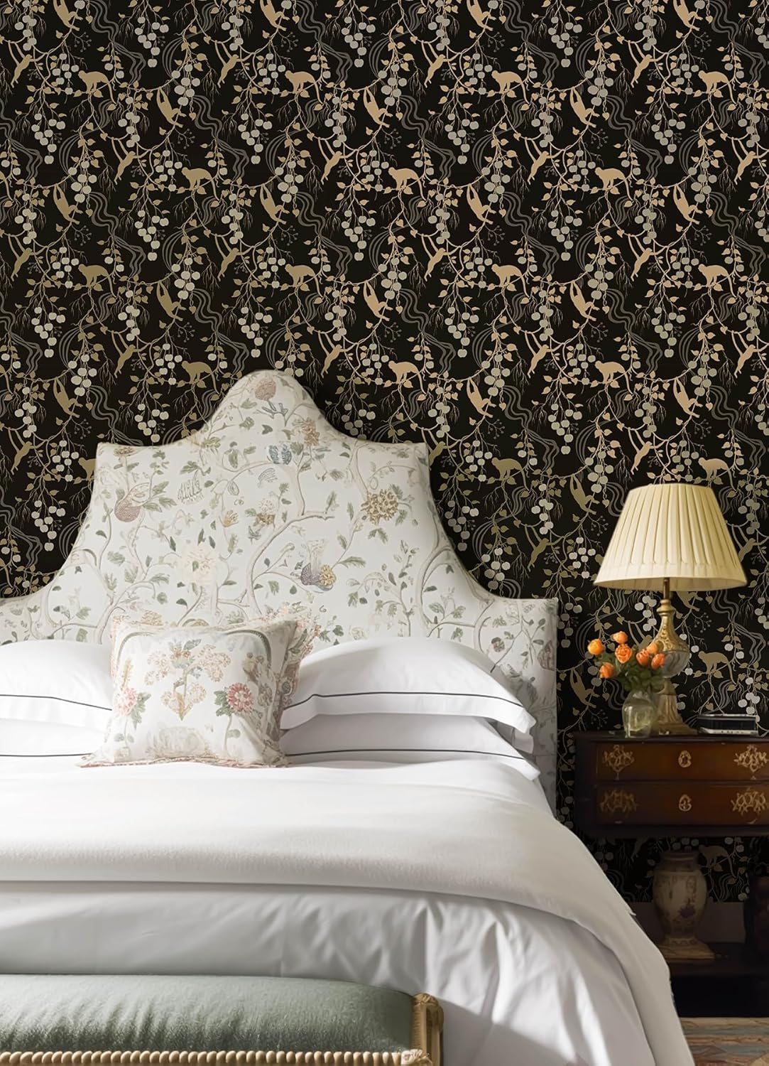 Linden Black by A-Street Prints Jungle Canopy Wallpaper – A-Street Prints 4147-80009