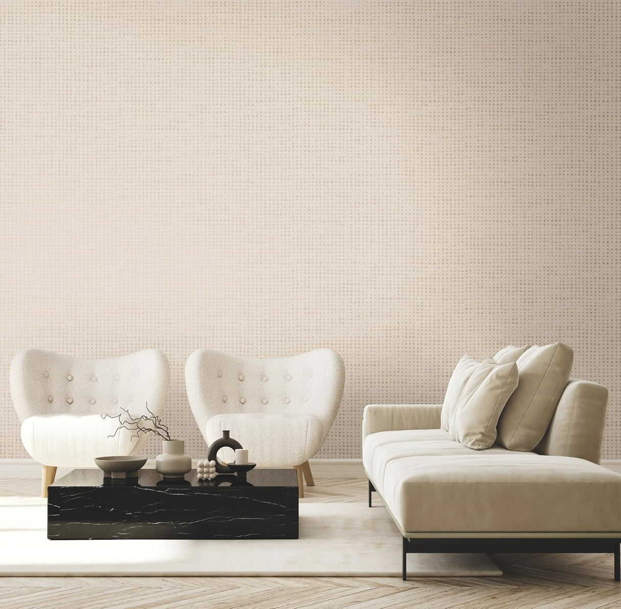 Brielle Taupe by Warner Polka Dot Wallpaper – Brewster Home Fashions 4181-4701