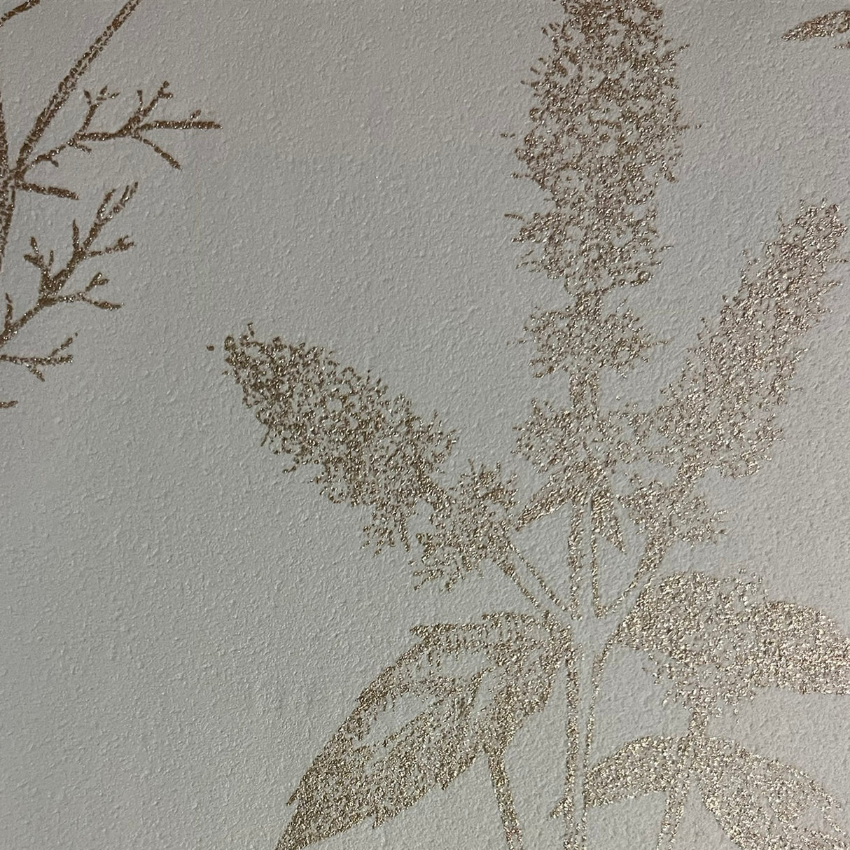 Luminous Botanical Sketch Gold by Veer Decor Metallic Wallpaper – Veer Decor 8195-AB1