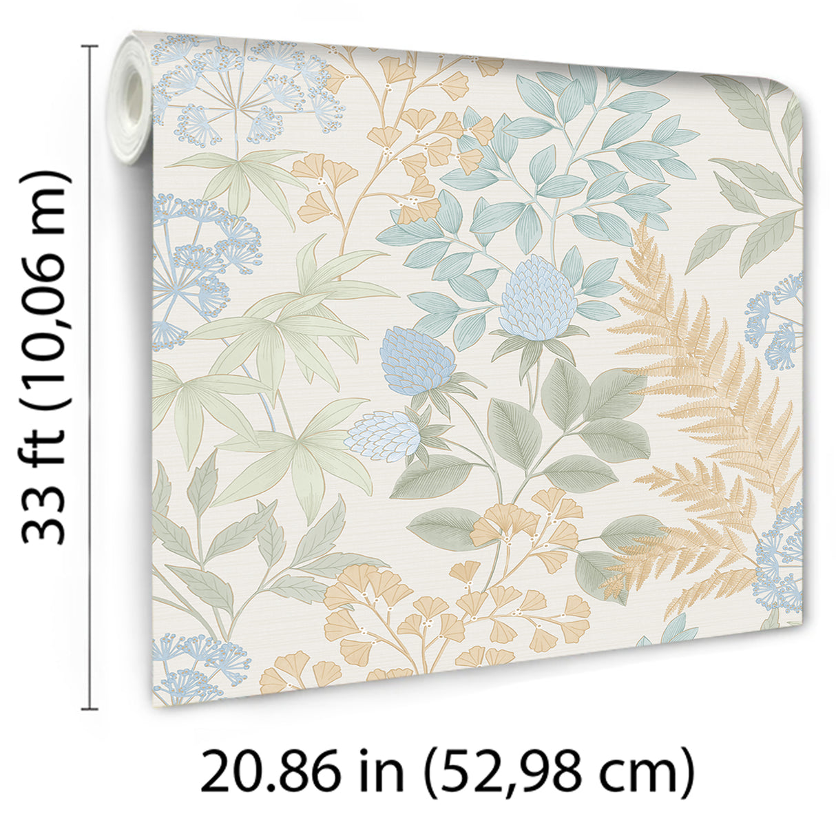 Gilded Bloom Cream by Veer Decor Floral Wallpaper – Veer Decor 8195-AE3