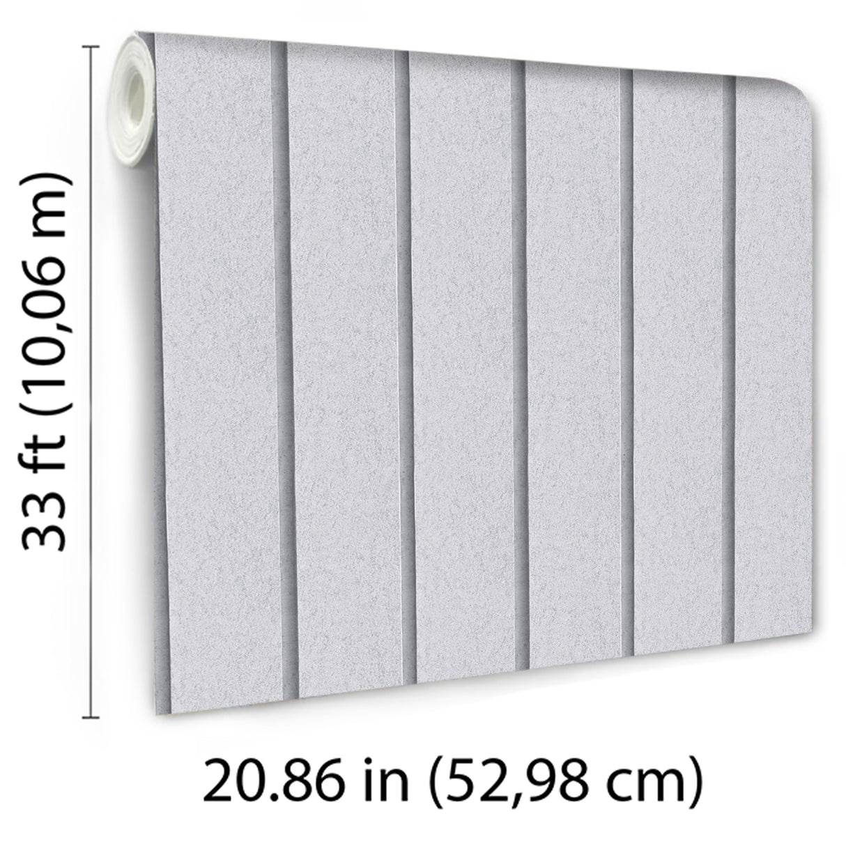 Luxe Concrete Slat Grey by Veer Decor Concrete Slats Wallpaper – 8196-AL2