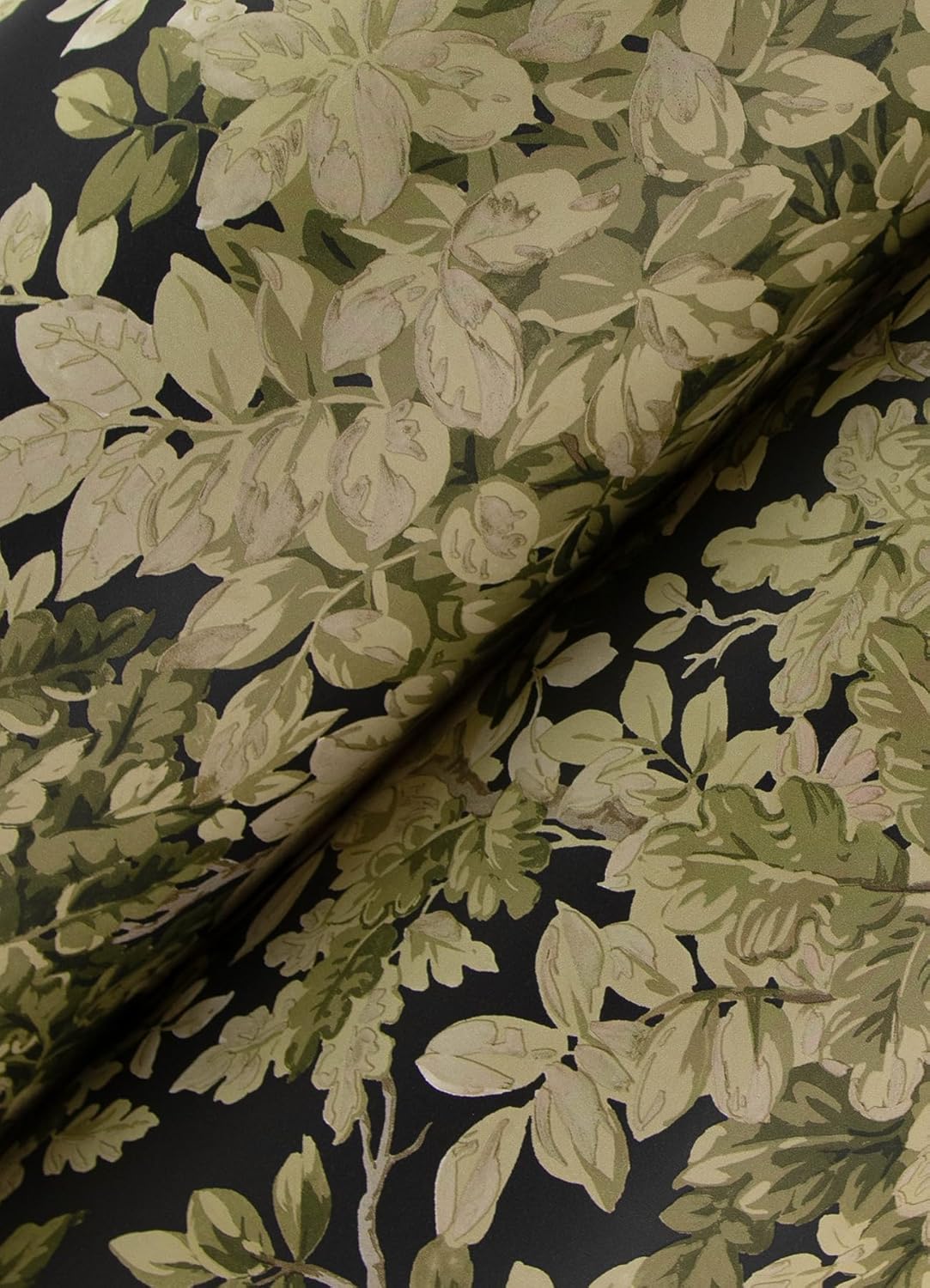 Greenwood Black by A-Street Prints Deciduous Wallpaper – A-Street Prints 4147-80005