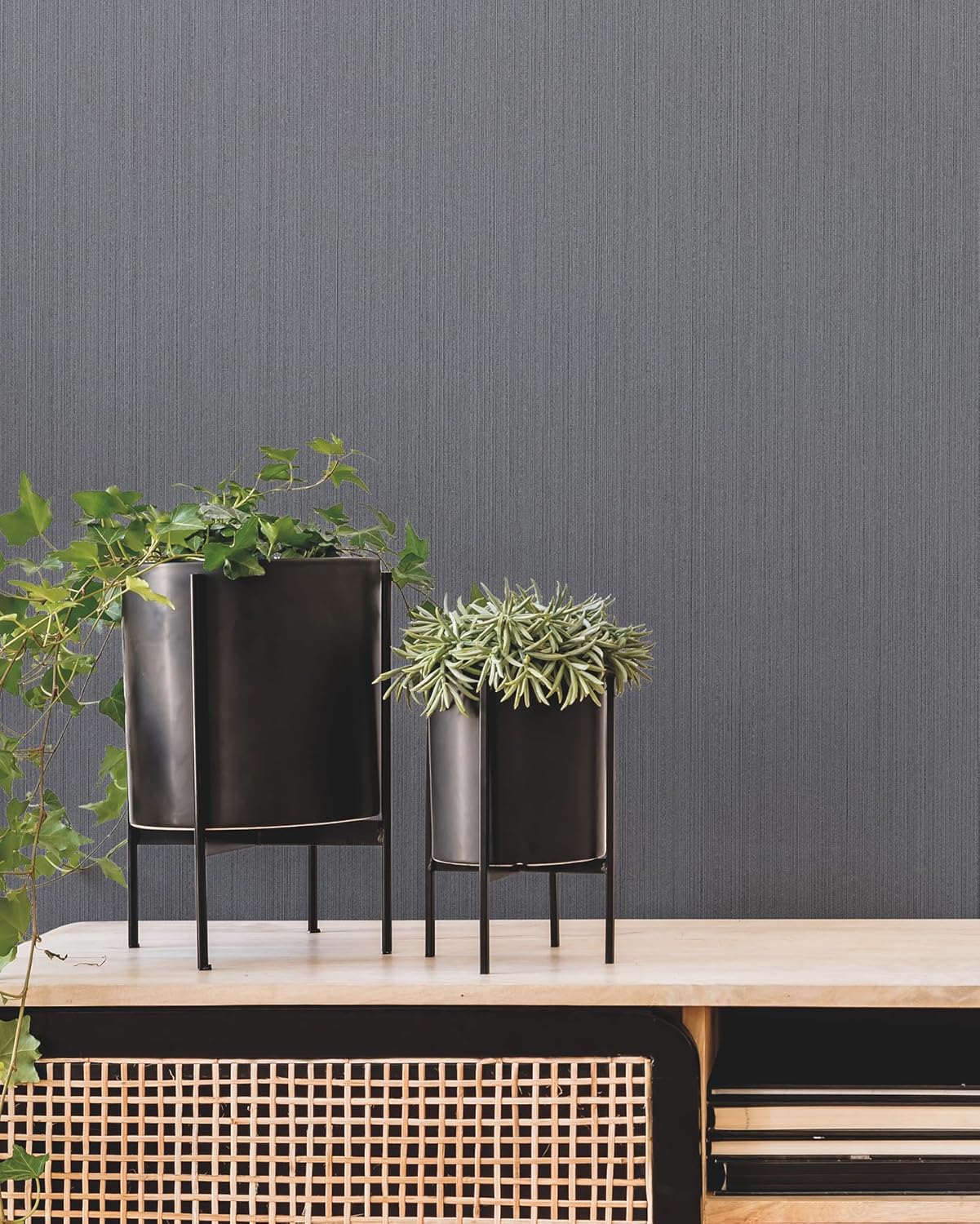 Warren Blue by Warner Striated Wallpaper – Brewster Home Fashions 4181-4728