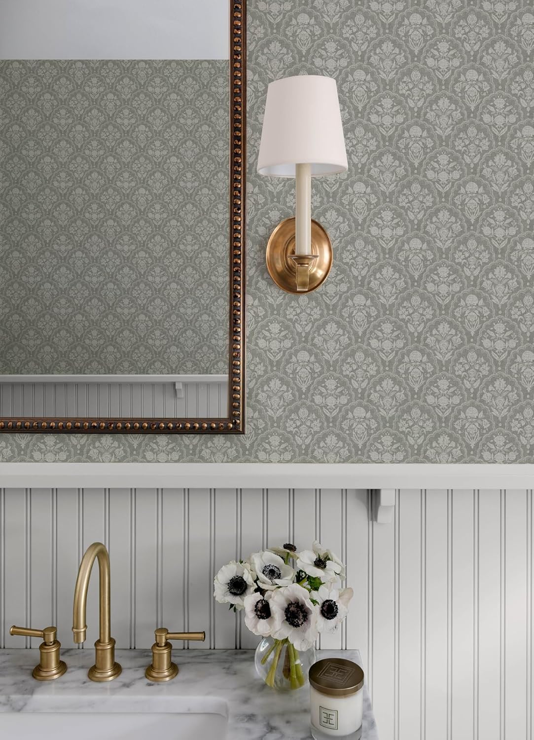 Frances Moss Fishscale by Erin Gates Botanical Wallpaper – A-Street Prints AST6353