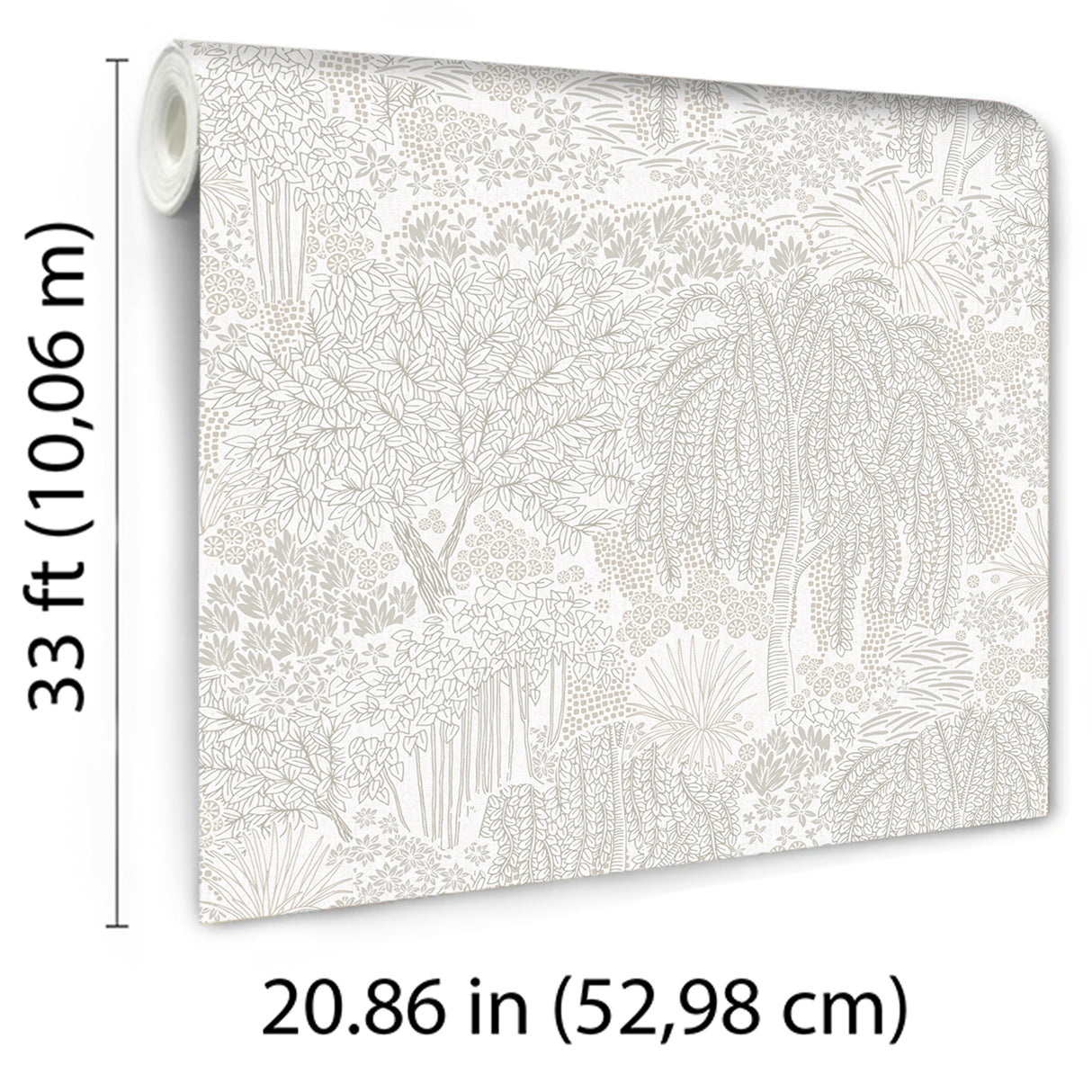 Willow Whisper White by Veer Decor Nature Wallpaper – Veer Decor 8249-AF1