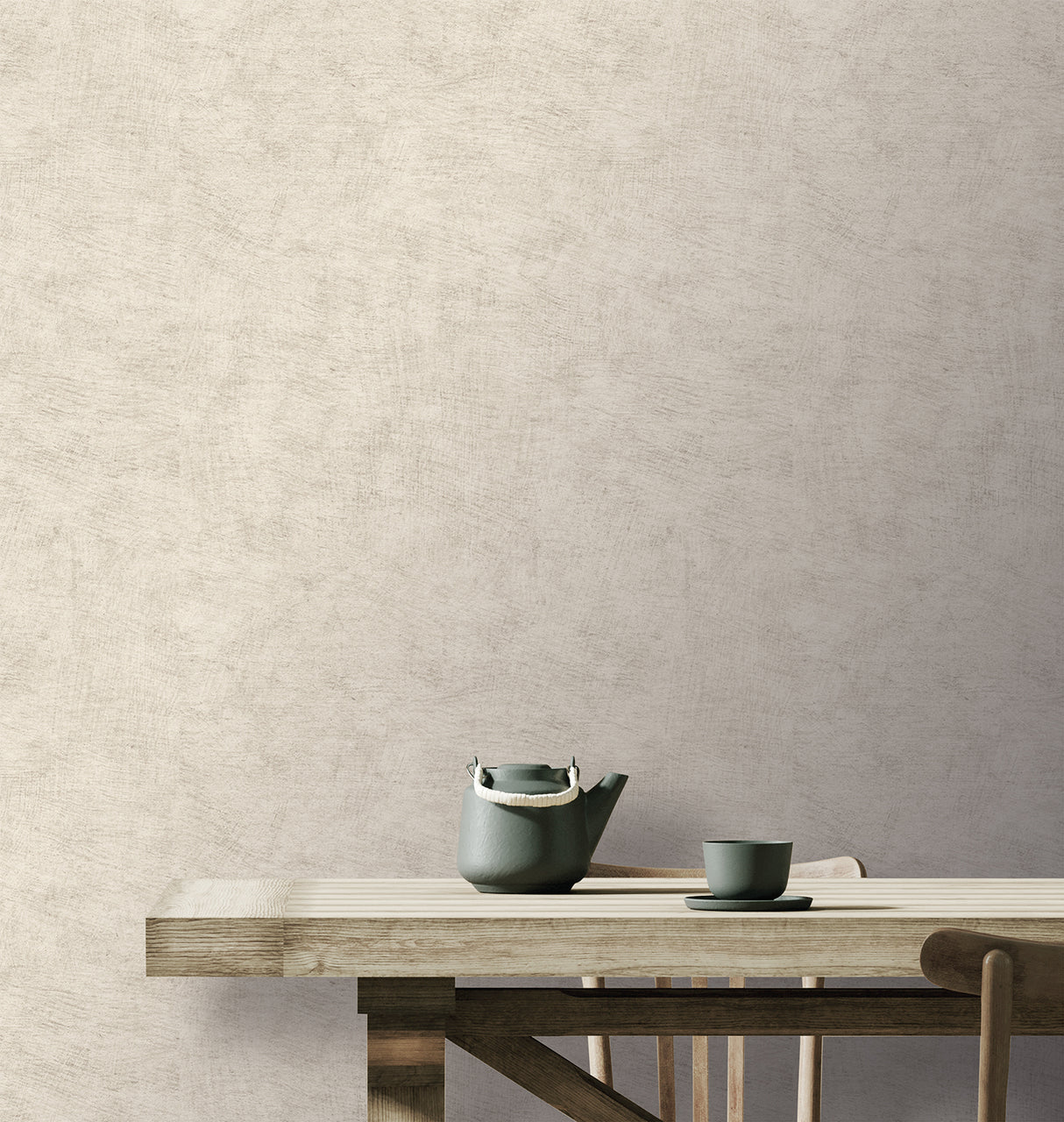 Pampas Plain Brushed Texture Light Grey by Veer Decor Textured Wallpaper – Veer Decor 8250-AA3