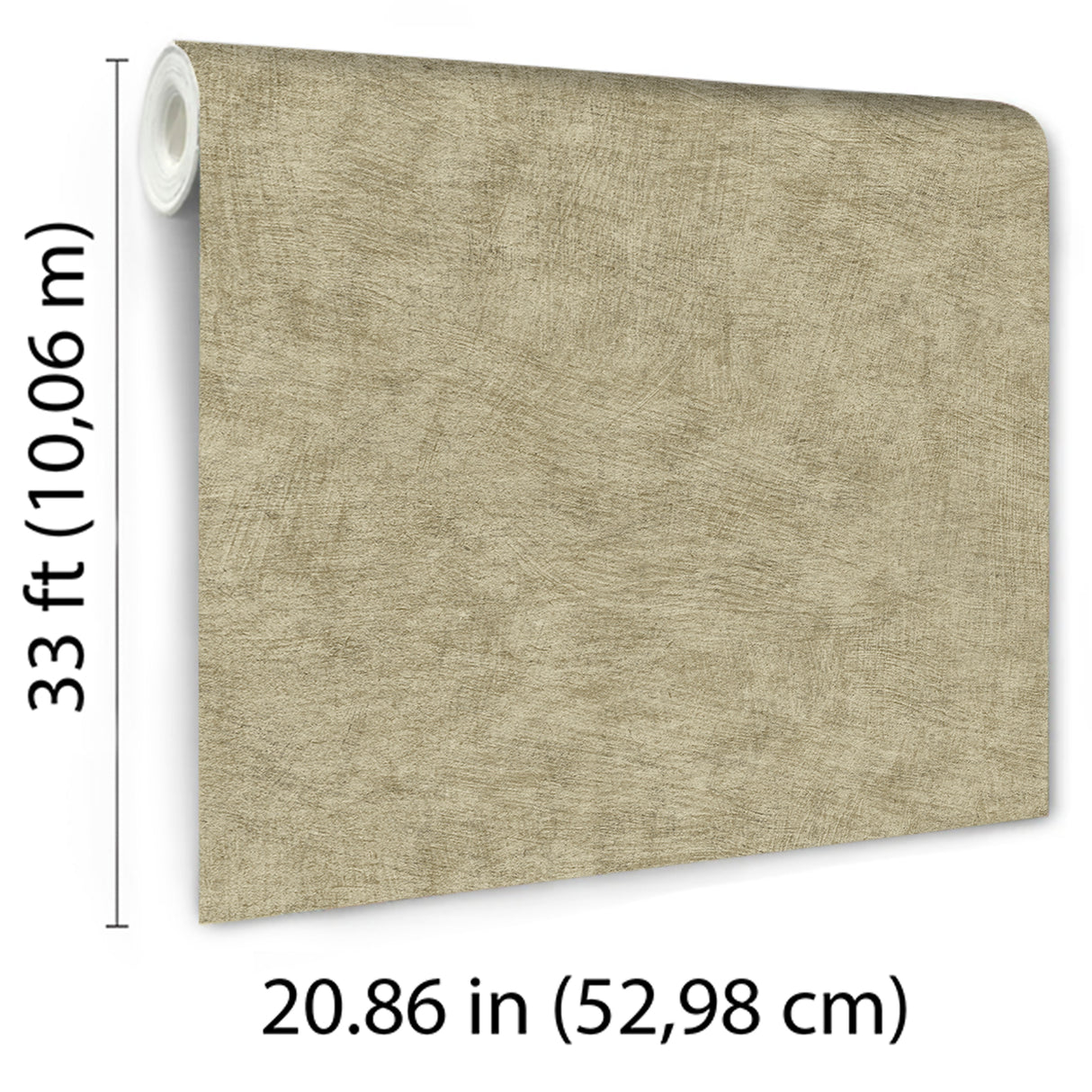 Pampas Plain Brushed Texture Olive Grey by Veer Decor Textured Wallpaper – Veer Decor 8250-AA8