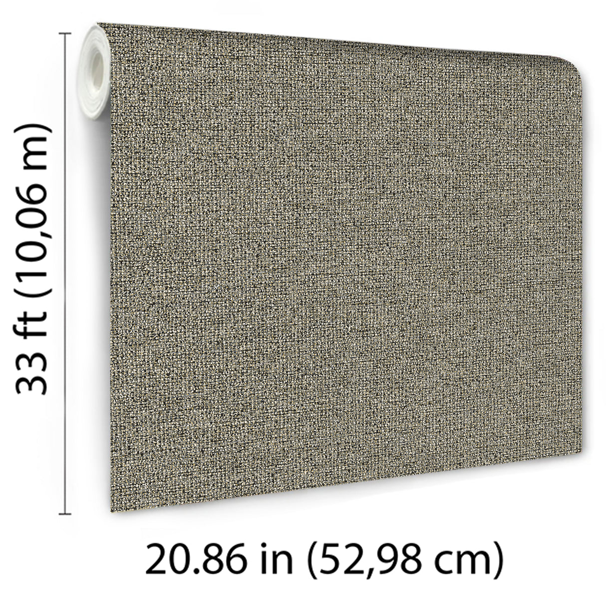 Bossanova Linen Texture Gray by Veer Decor Faux Linen Wallpaper – Veer Decor 8251-AC3