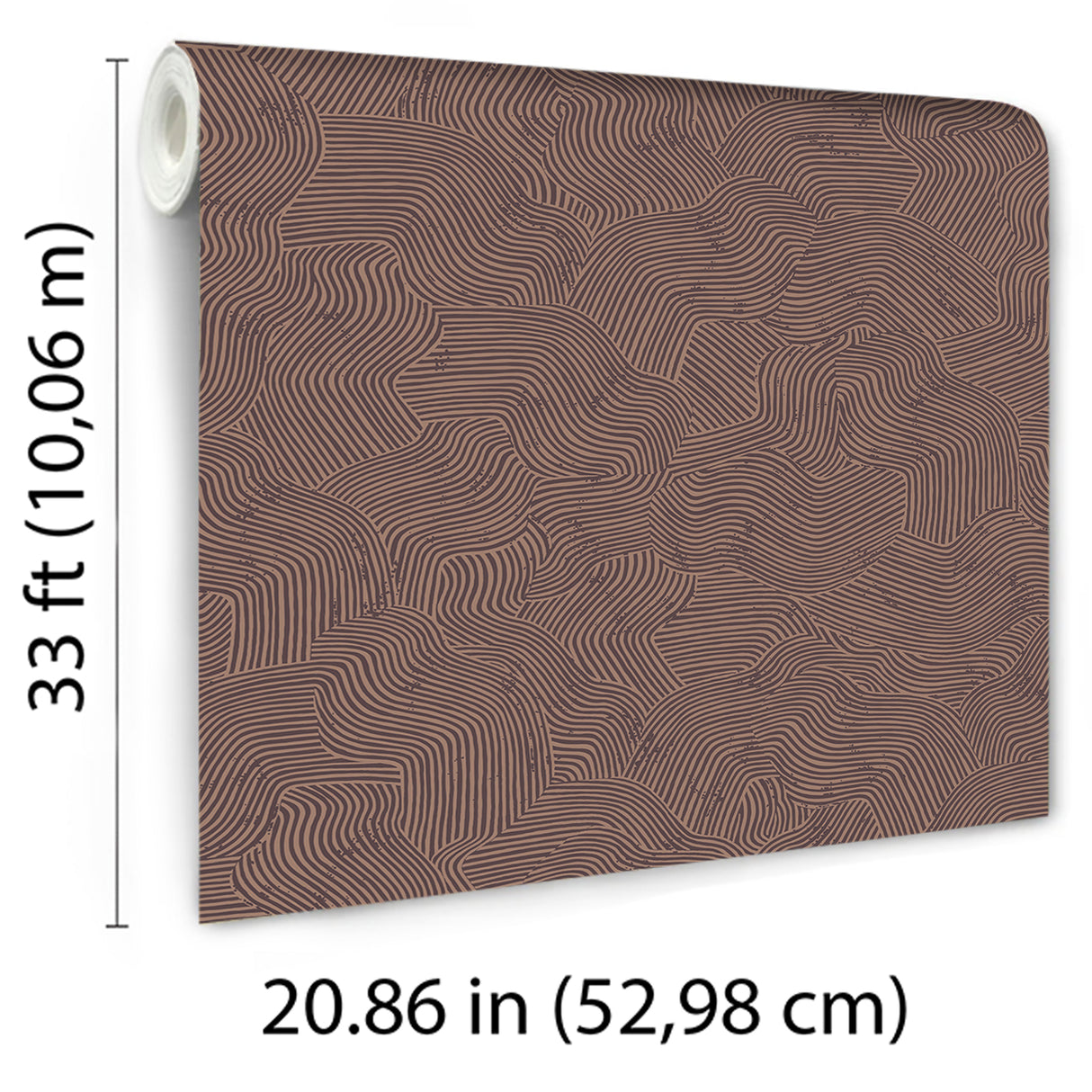 Bahia Dunes Bordeaux by Veer Decor Abstract Wallpaper – Veer Decor 8251-AJ4