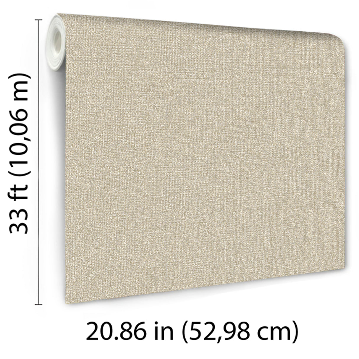 Chanel Linen Blend Tan by Veer Decor Textured Abstract Wallpaper – 8252-AB3