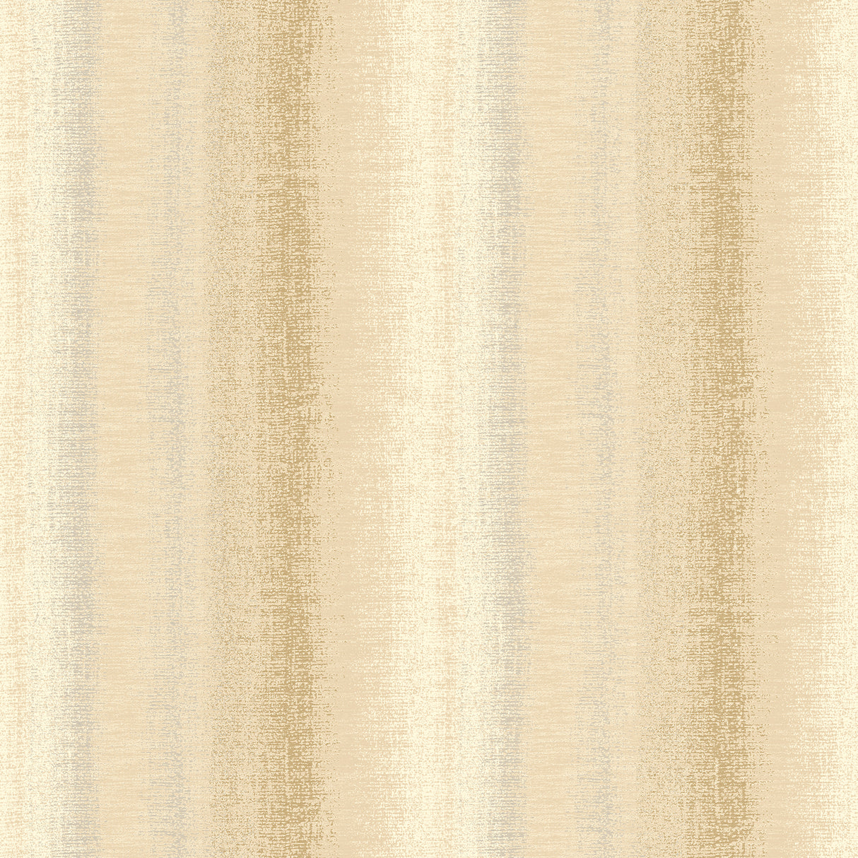 Woven Gradient Stripe Tan textured stripe wallpaper roll and room view