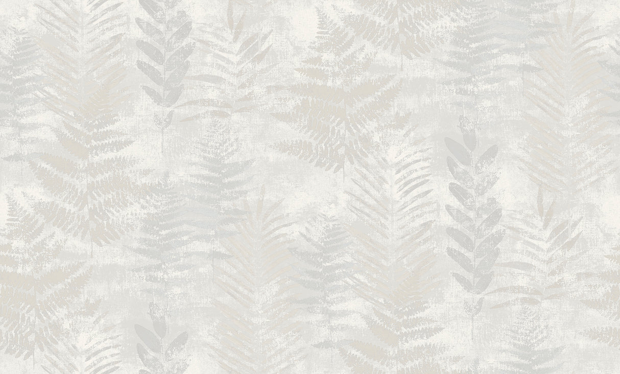 Fern Horizon White by Botanical Nature Wallpaper – Veer Decor 8252-AE1