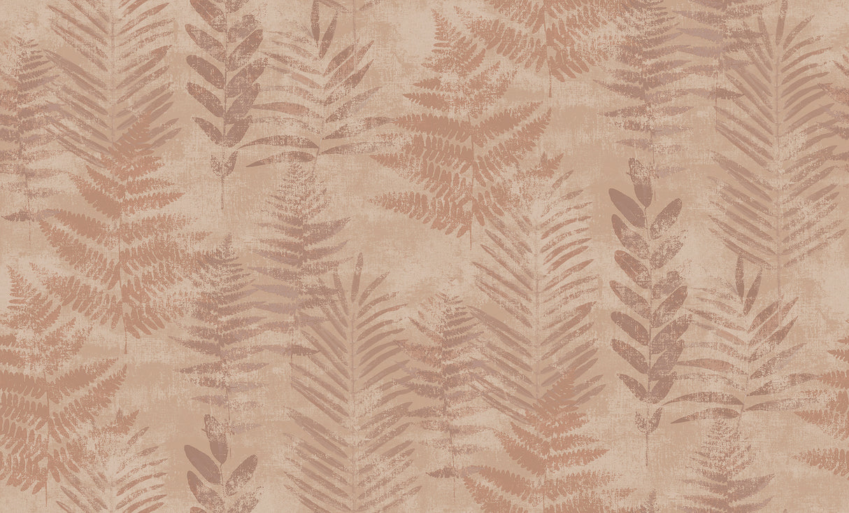 Fern Horizon Red by Veer Decor Botanical Wallpaper – 8252-AE4