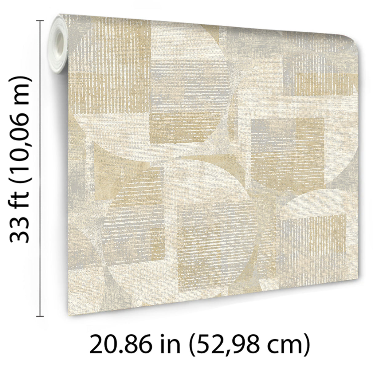 Geo Canvas Beige by Veer Decor Abstract Geometric Textured Wallpaper – Veer Decor 8252-AF2
