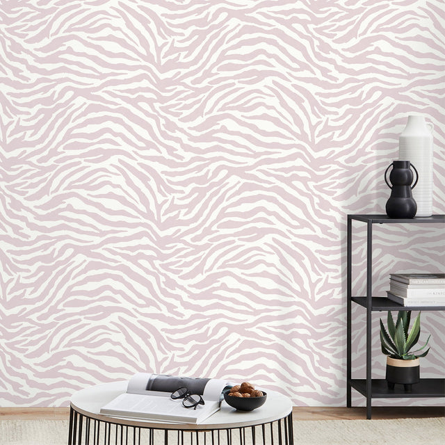 Shoshana Pink by Fine Decor Modern Zebra Wallpaper – Brewster Home Fashions FD43802