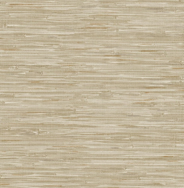 Exhale Light Brown Woven Faux Grasscloth Wallpaper Roll