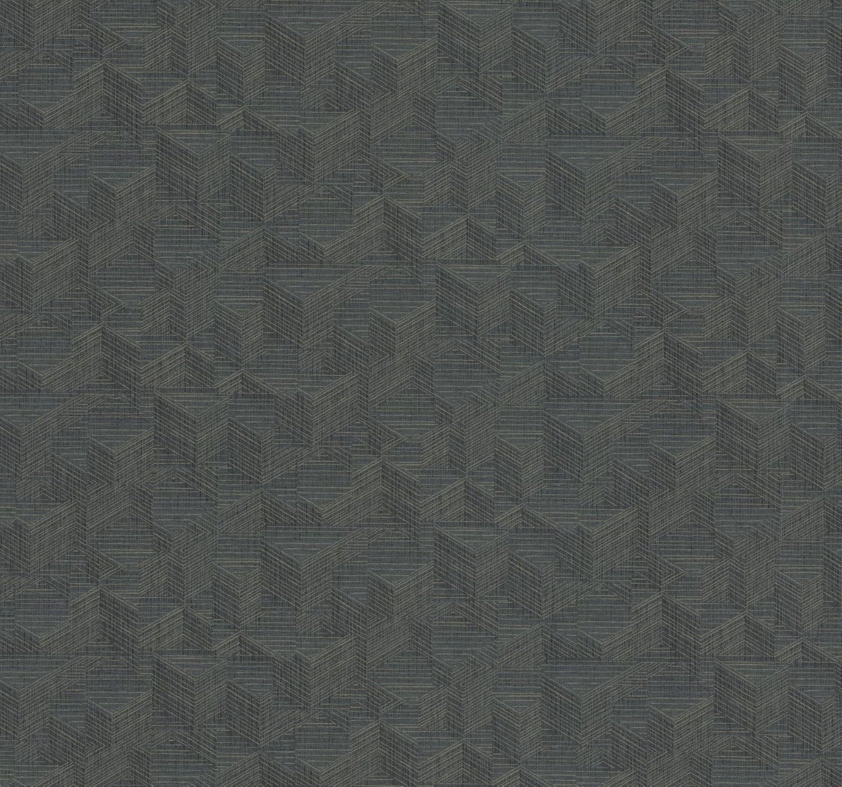 Naila Denim Geo Weave Wallpaper by Warner