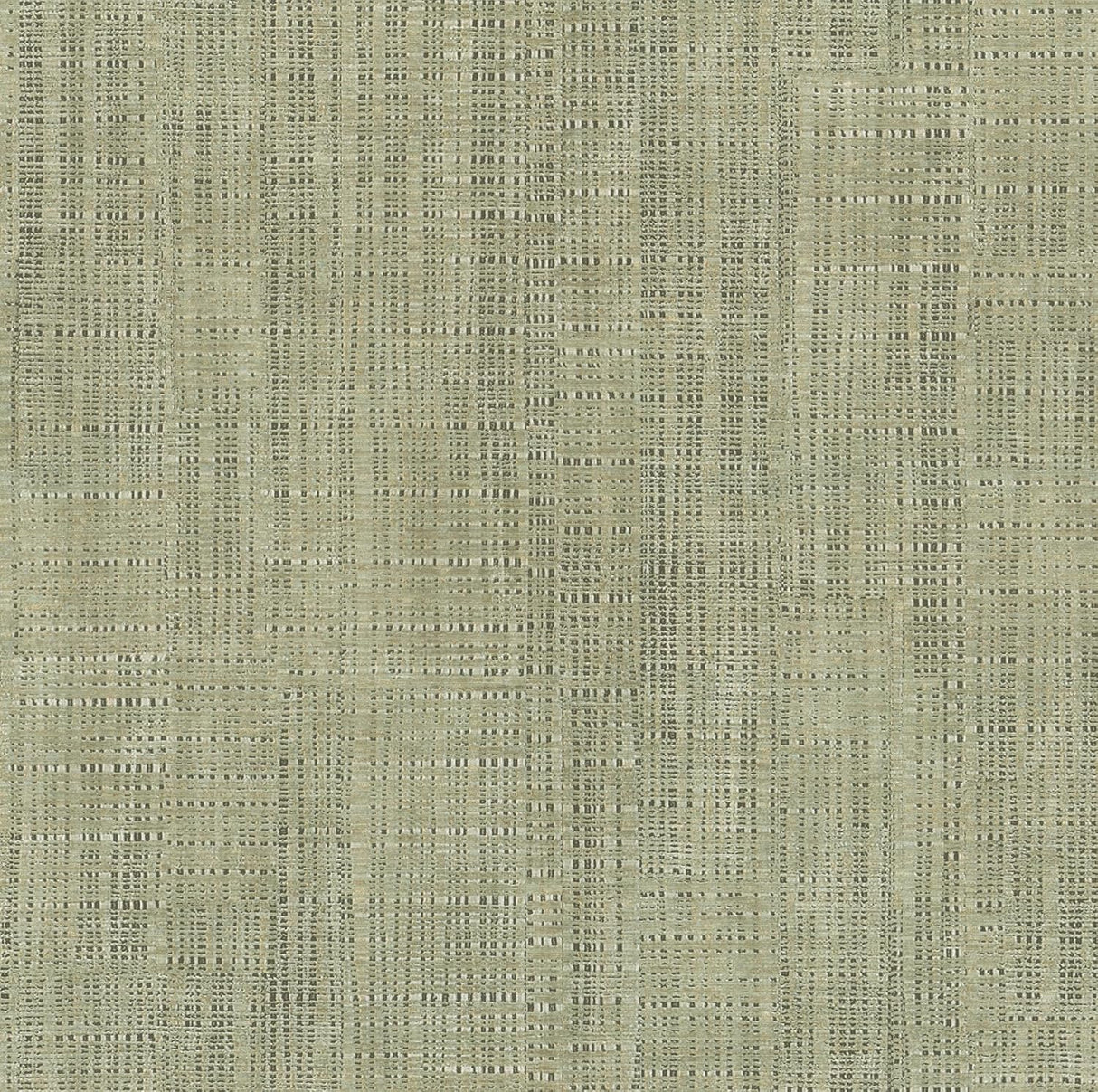 Rattan Green Weave Wallpaper sample close-up