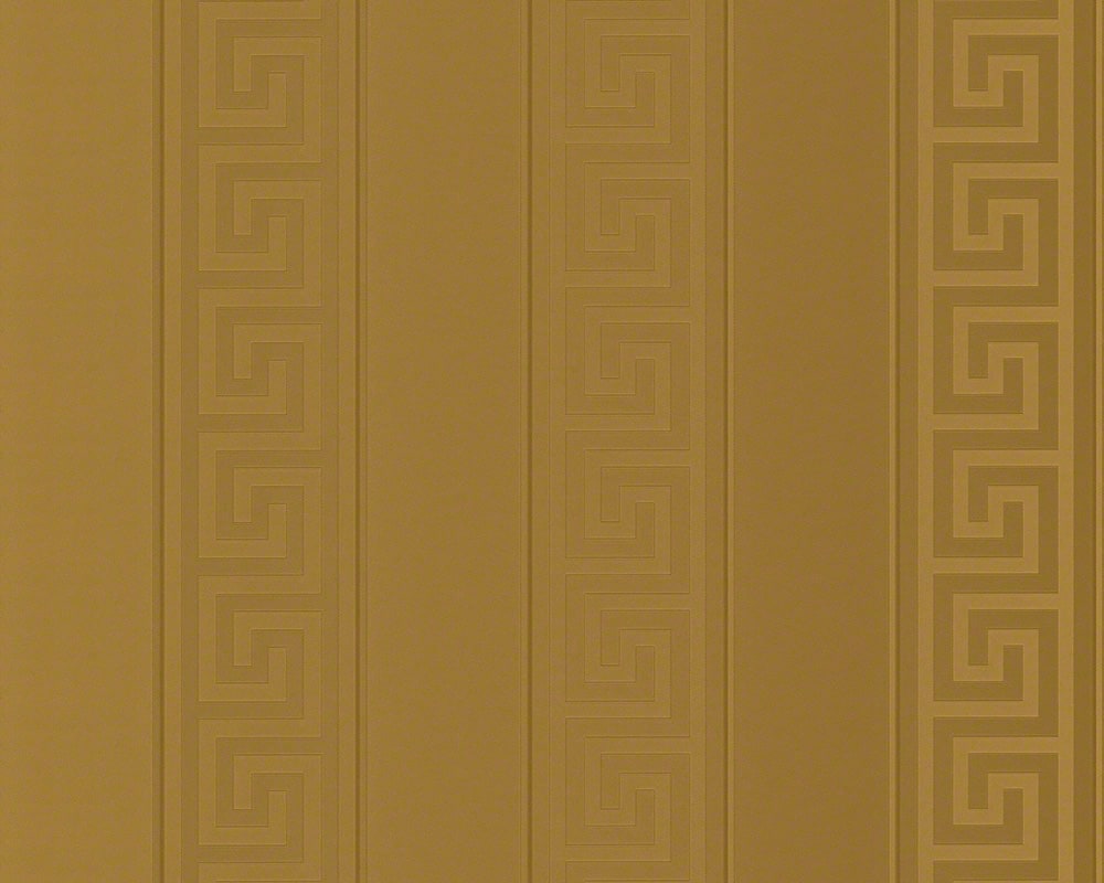 Valor Treasure by Versace Volume 5 Greek Key Semi-Gloss Heavyweight Vinyl Wallpaper – Versace 935242X -Sample