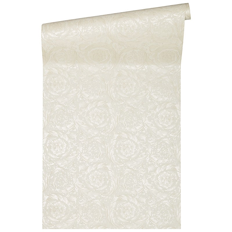 Allegro Cotton by Versace Transitional Acanthus Heavyweight Vinyl Wallpaper – Versace 935832X