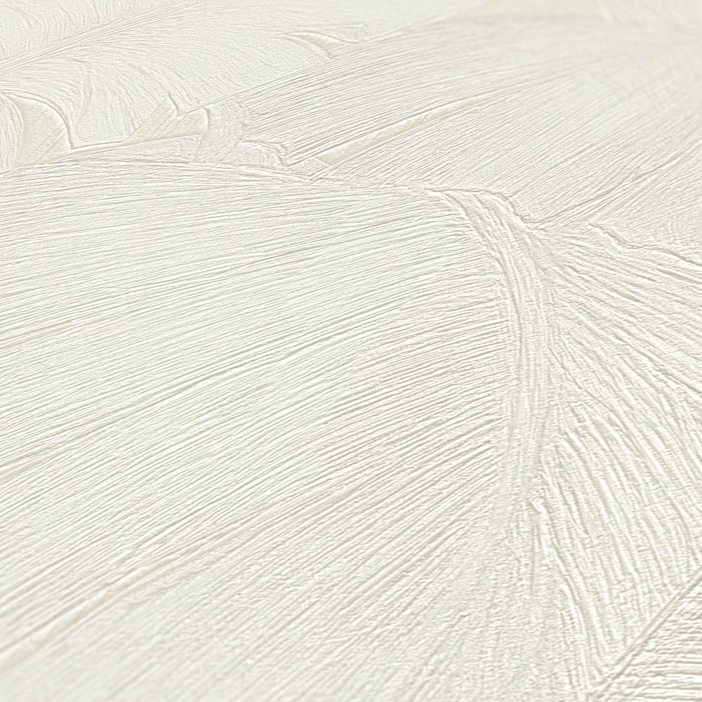 Paragon Ivory by Versace Volume 5 Embossed Botanical Tropical Wallpaper – Versace 962402X-Sample
