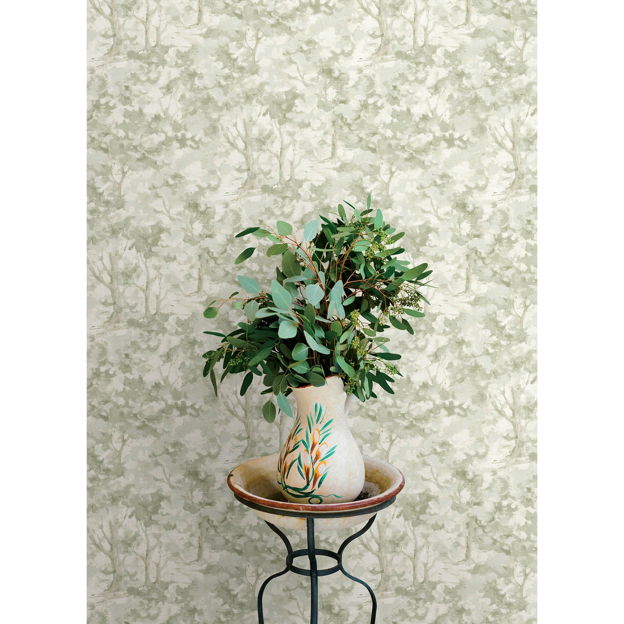 Thicket Sage by Chesapeake Forest Wallpaper – Brewster Home Fashions 4169-83109
