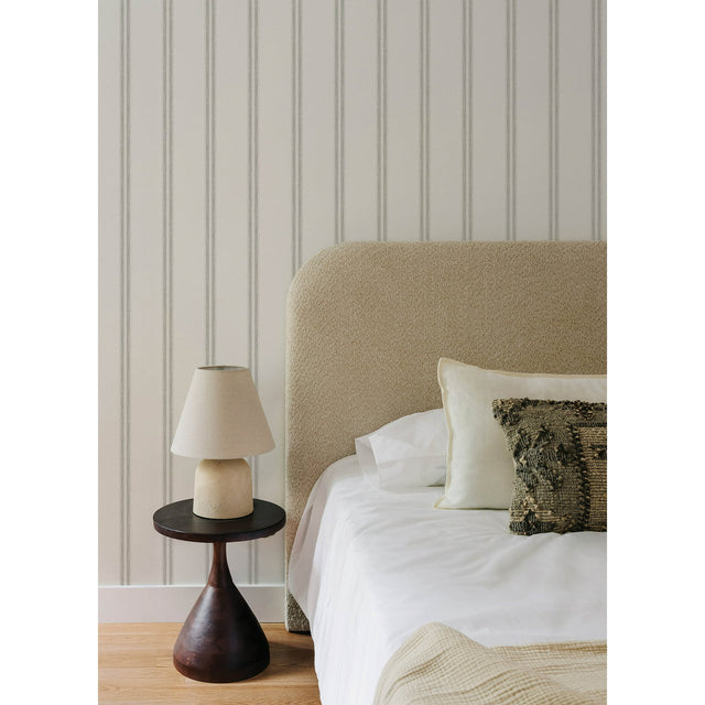 Johnny Charcoal by Chesapeake Stripes Wallpaper – Brewster 4169-13076