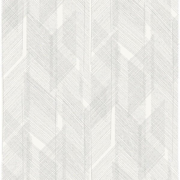 Bryant Silver Crosshatch Wallpaper roll