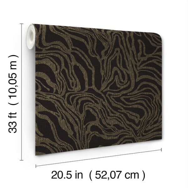 Massar Black by A-Street Prints Modern Marbled Wallpaper – A-Street Prints 4177-27709
