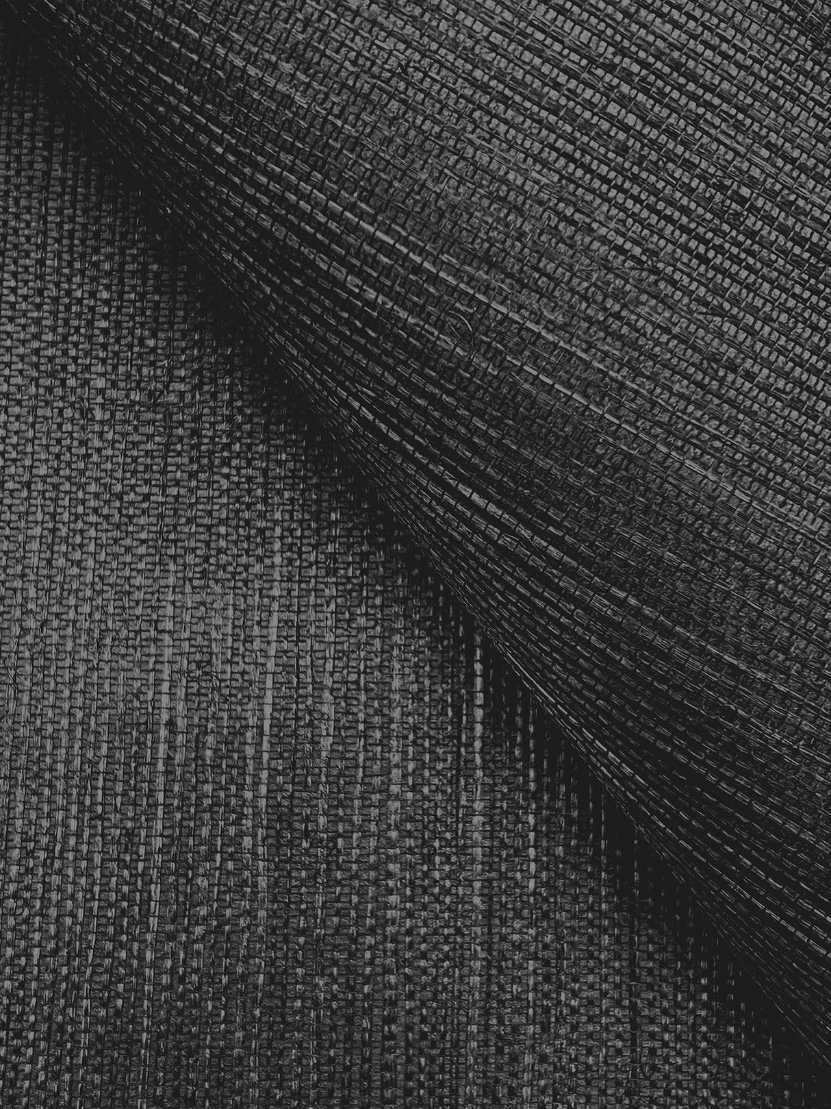 Maguey Sisal Black Grasscloth Wallpaper with Traditional Sisal Texture - York AB2195NWFD