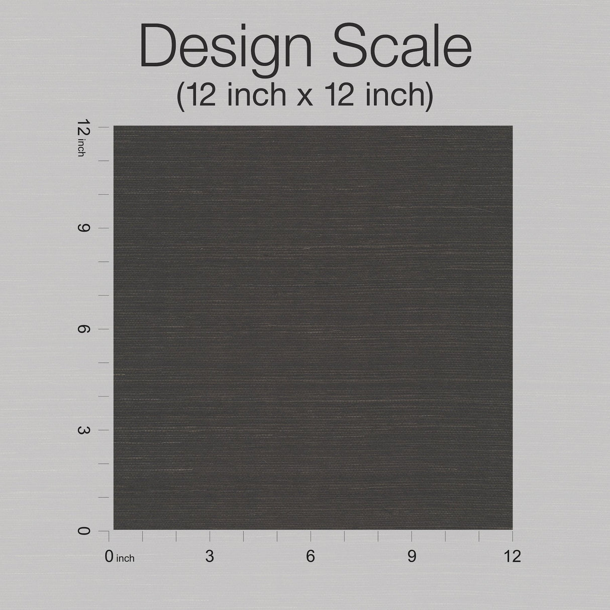 Sisal Grasscloth Black Wallpaper with Makasa Sisal Weave - York AB2195