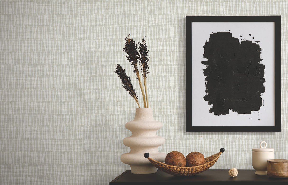 Thatched Grey by Antonina Vella Sisal Grasscloth Wallpaper – York Designer Series AB3043