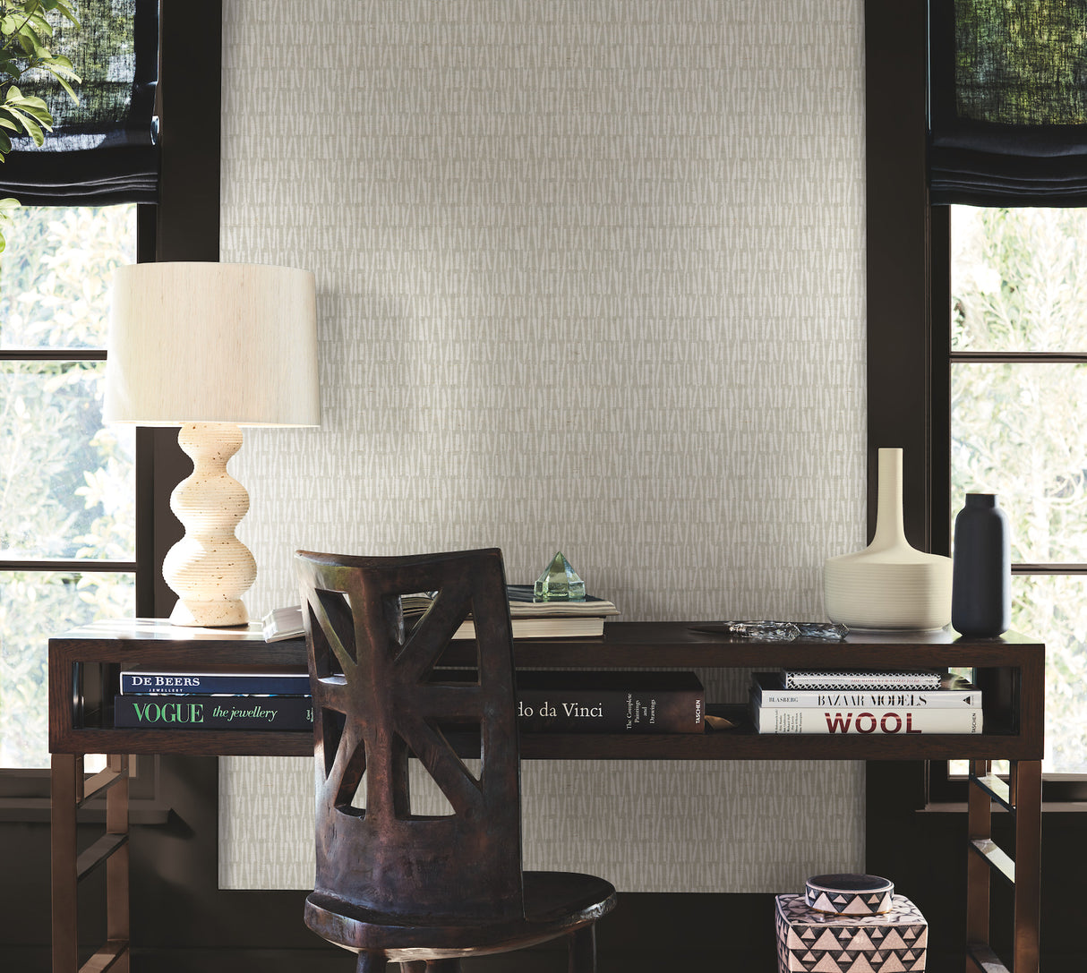 Thatched Grey by Antonina Vella Sisal Grasscloth Wallpaper – York Designer Series AB3043