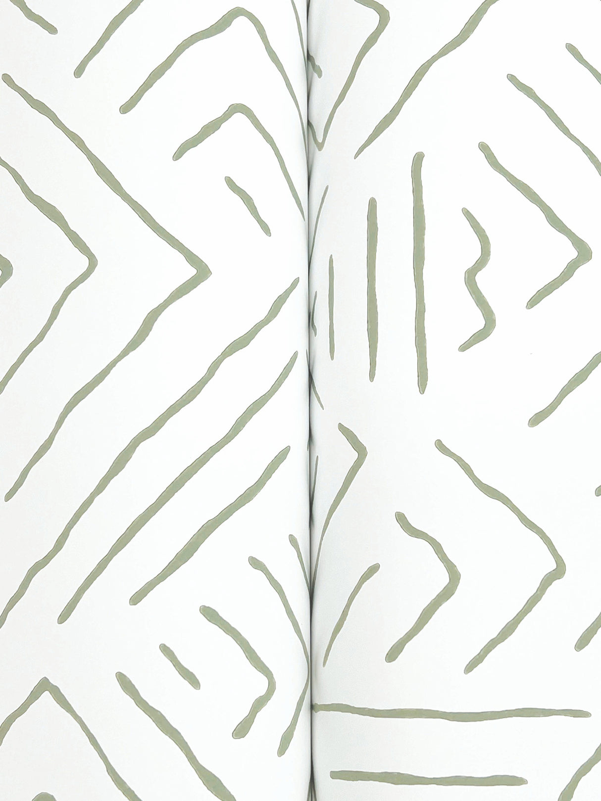 Sirih Sage by Antonina Vella Geometric Non Woven Wallpaper – York Designer Series AB3082