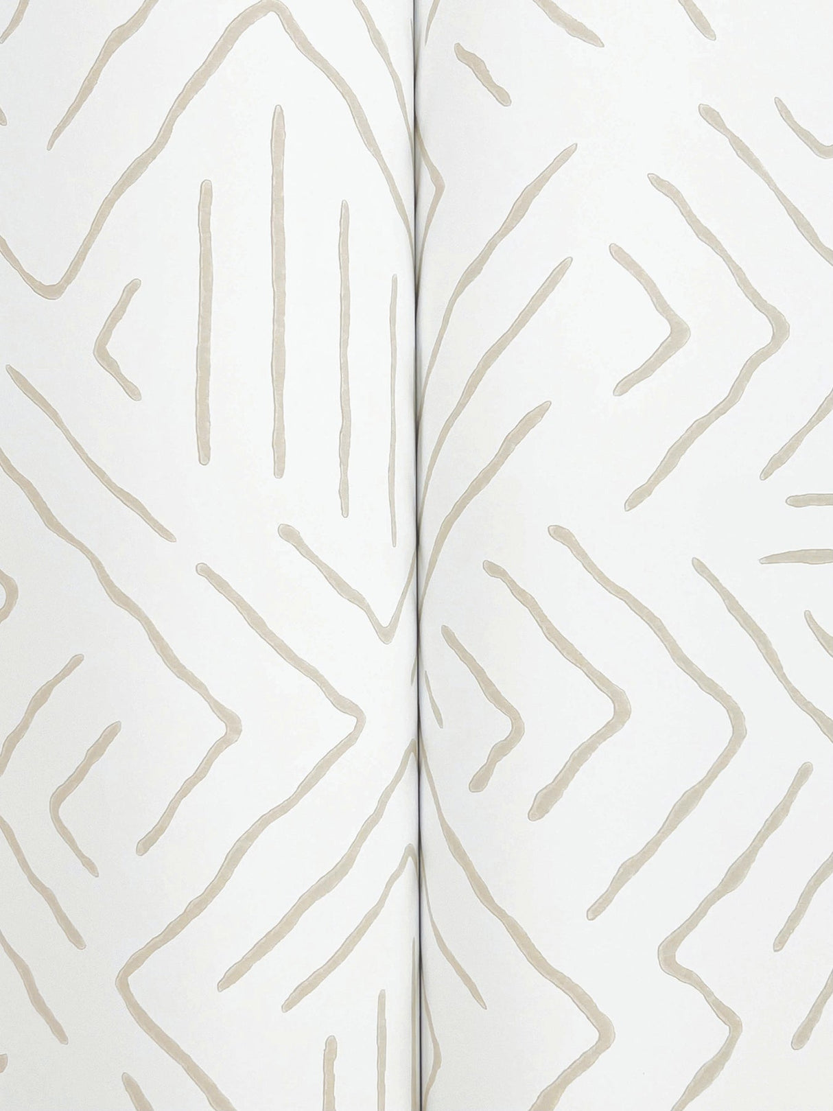Sirih Beige by Antonina Vella Geometric Non Woven Wallpaper – York Designer Series AB3085