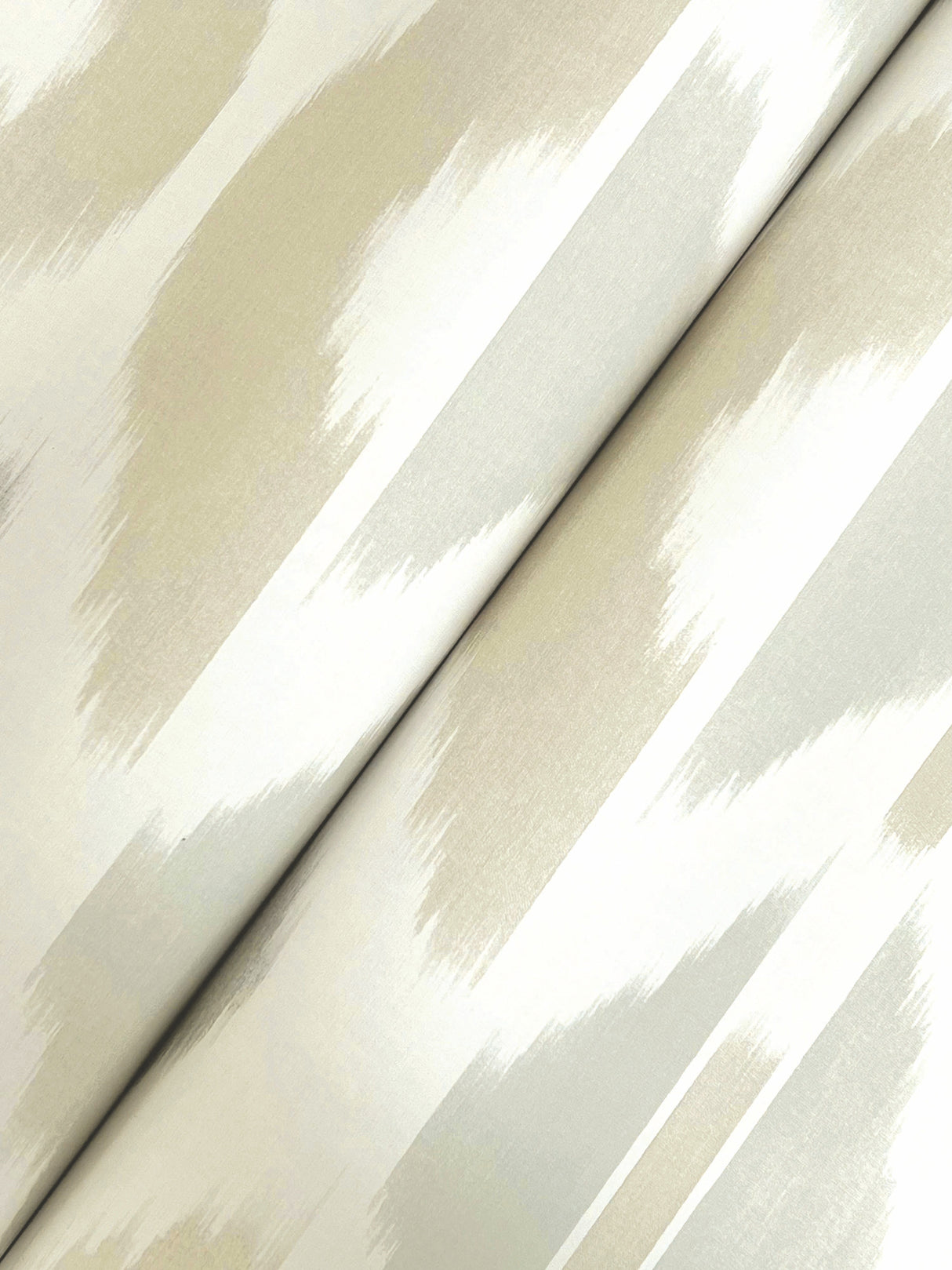 Patan Beige by Antonina Vella Ikat Geometric Non Woven Wallpaper – York Designer Series AB3093