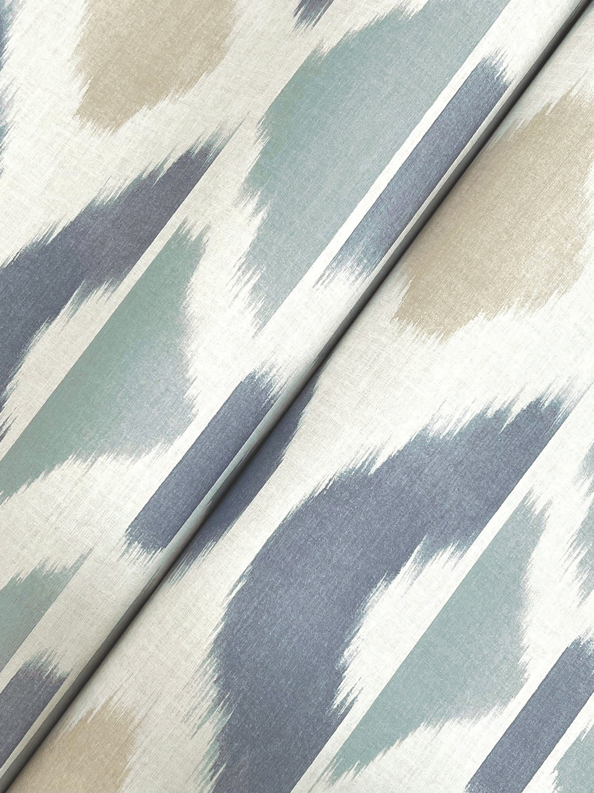 Patan Denim by Antonina Vella Geometric Ikat Stripe Wallpaper – York Designer Series AB3094